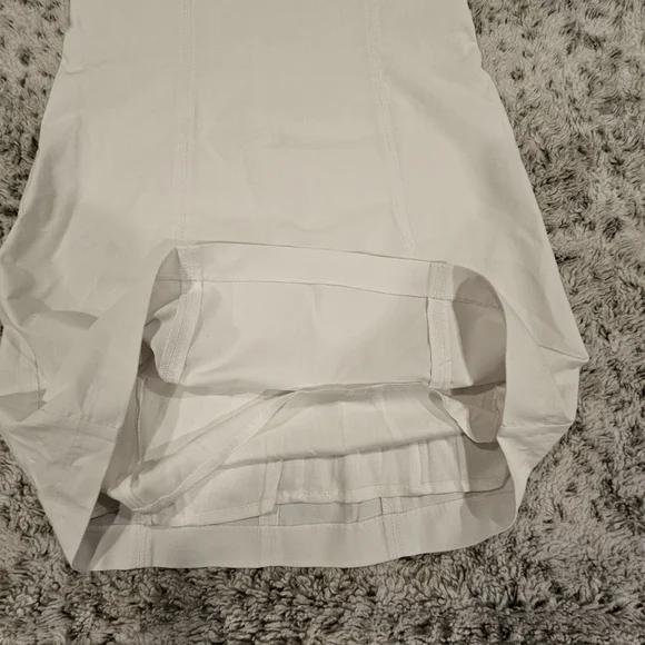 BHLDN SZ Med White Halter Helena Sleeveless Seamed Mini Lined Dress Zip Back - Picture 10 of 13